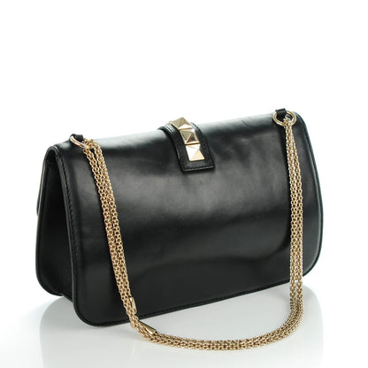 Valentino Garavani Vitello Large Glam Lock Rockstud Flap Black 3 of 7