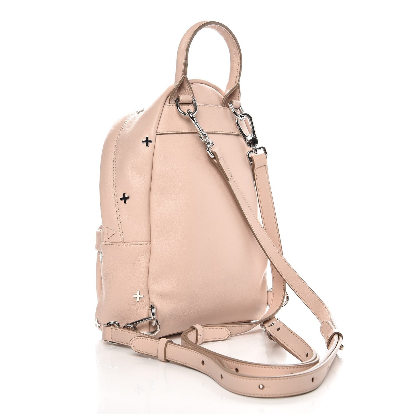 Smooth Calfskin Nano Cross Backpack Nude Pink