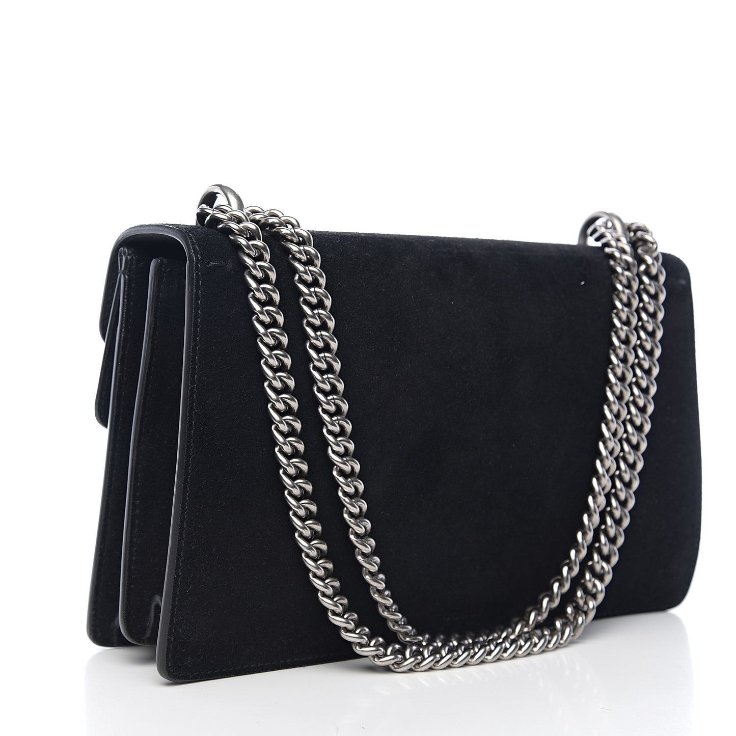 Suede Small Dionysus Shoulder Bag Black