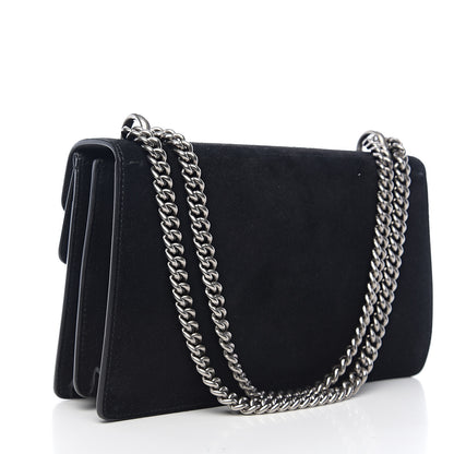 Gucci Suede Small Dionysus Shoulder Bag Black 2 of 9