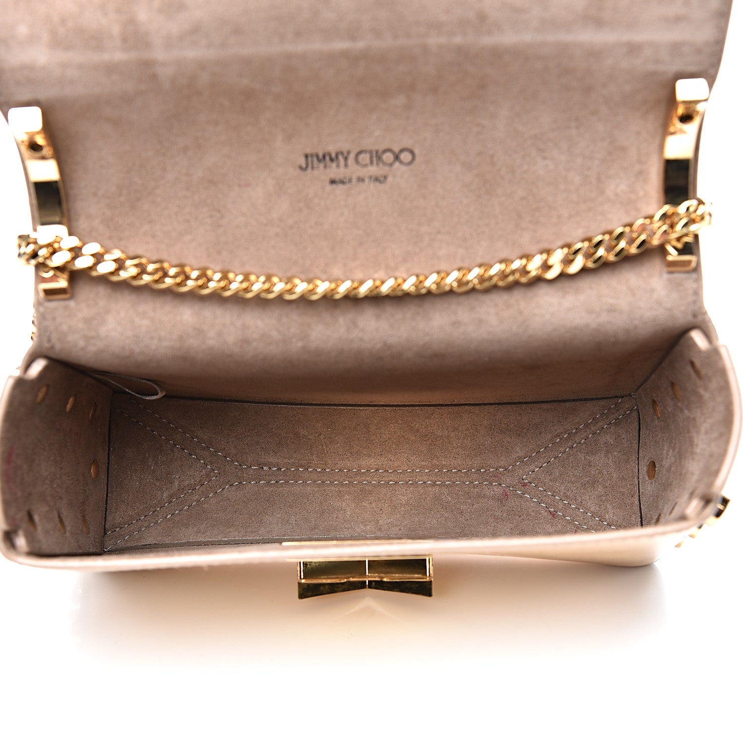 Jimmy Choo Metallic Calfskin Lockett Petite Shoulder Bag Gold 4 of 10