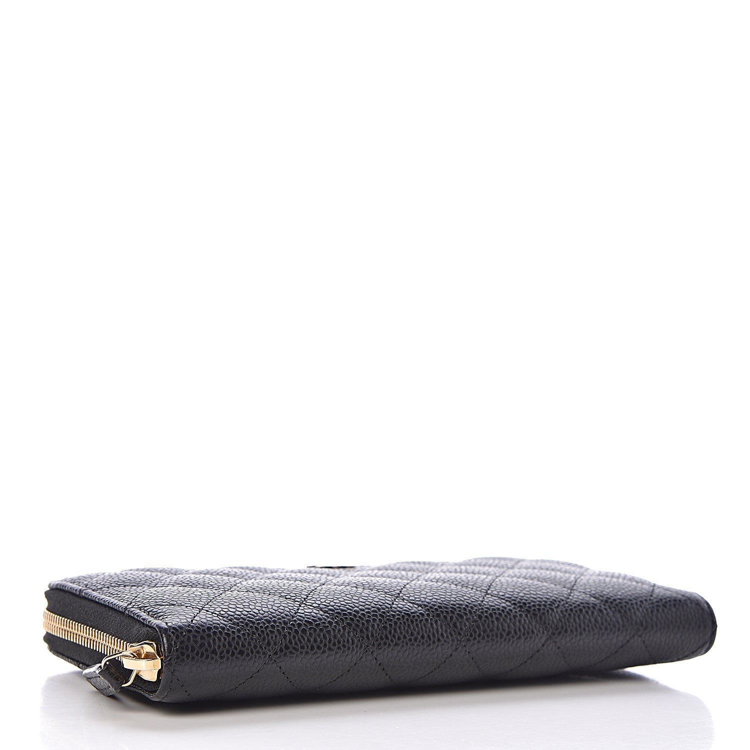 Chanel Caviar Quilted Large Gusset Zip Around Wallet Black 4 of 8