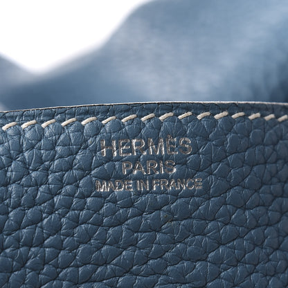 Hermes Taurillon Clemence Lindy 34 Bleu Jean 8 of 11