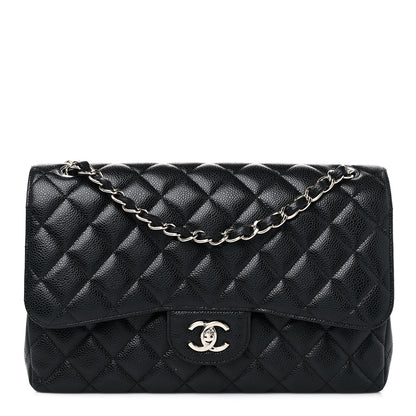 Chanel Caviar Quilted Jumbo Double Flap Black 1 of 14