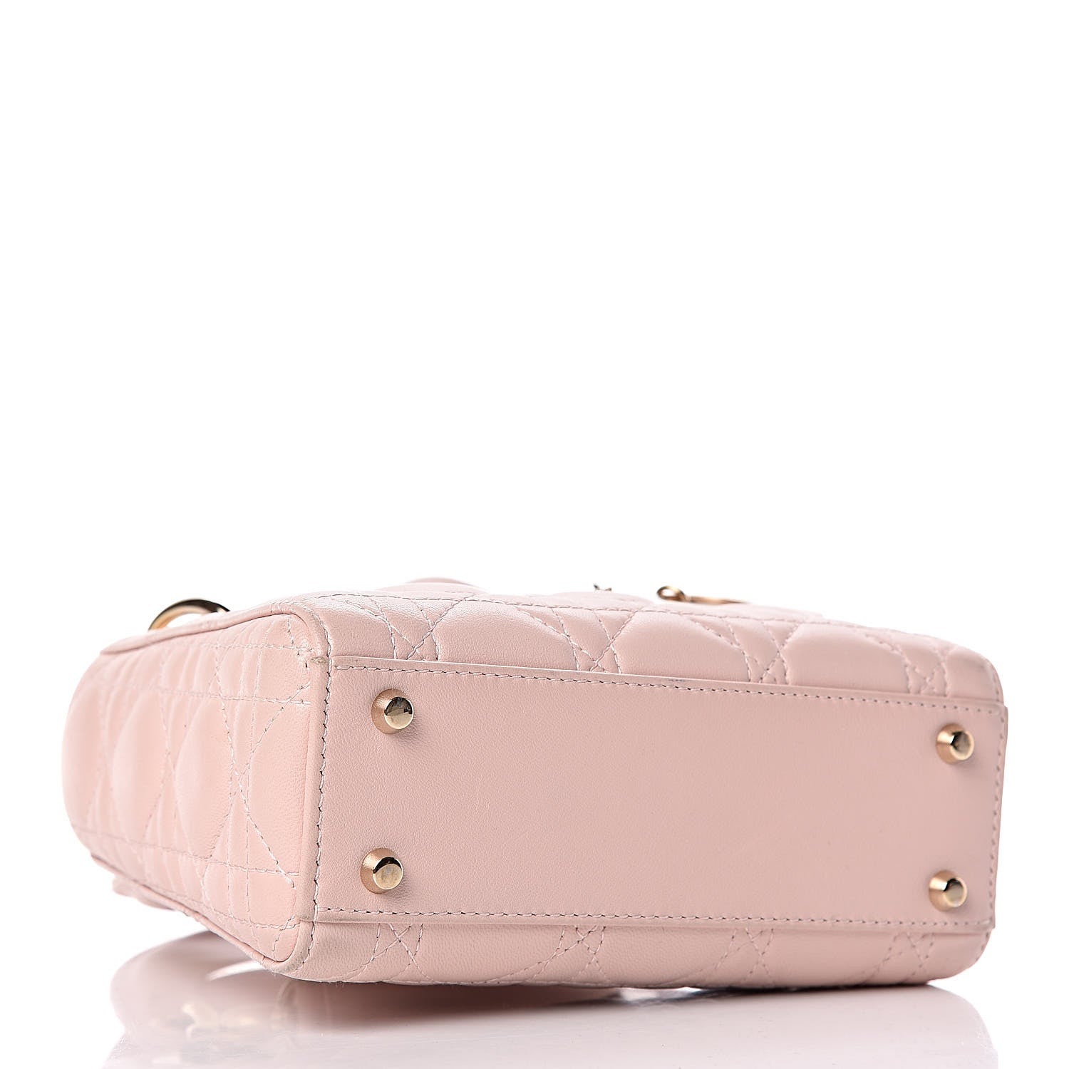 Christian Dior Lambskin Cannage Mini Lady Dior Rose Poudre 4 of 20