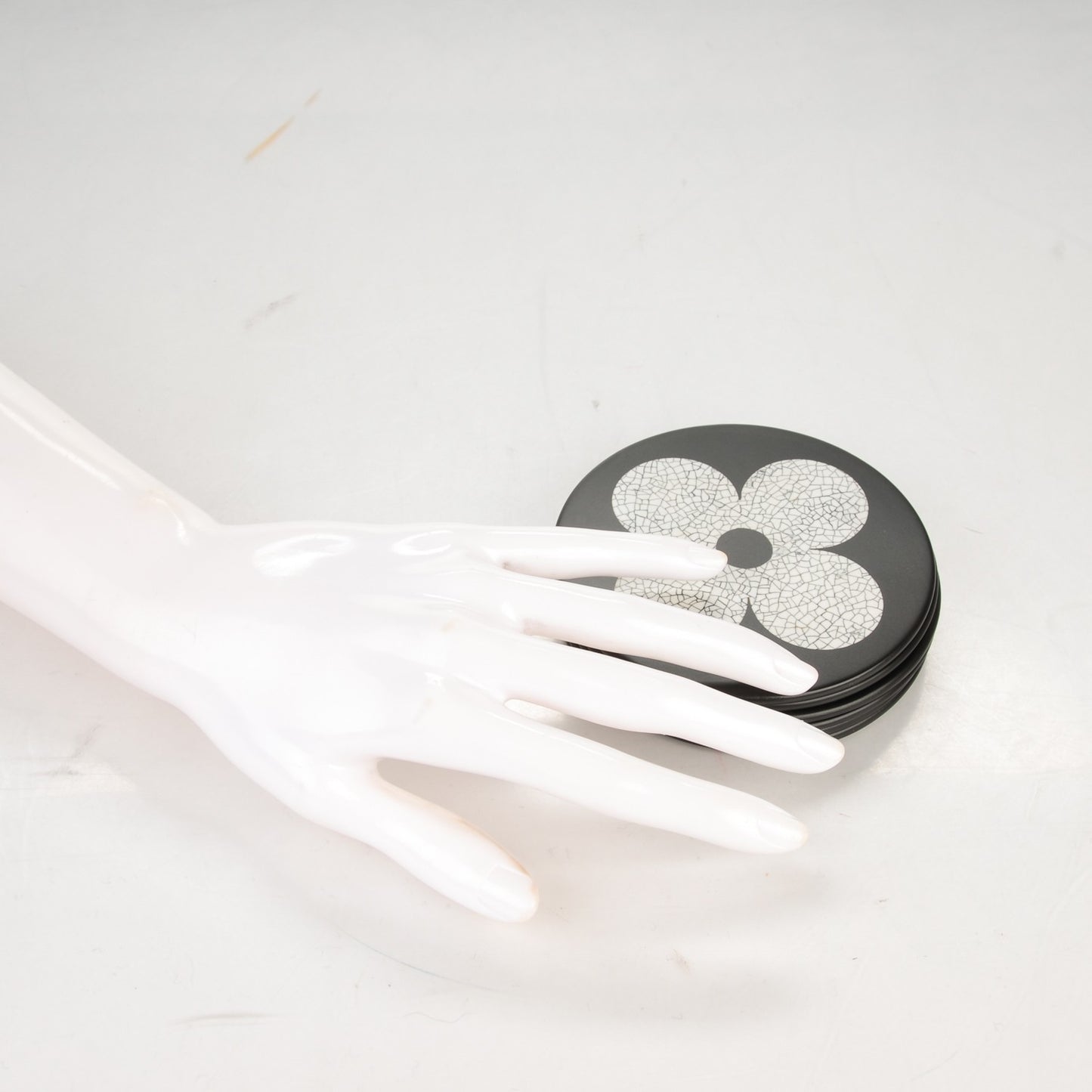 Eggshell Lacquer Coasters Set of 6