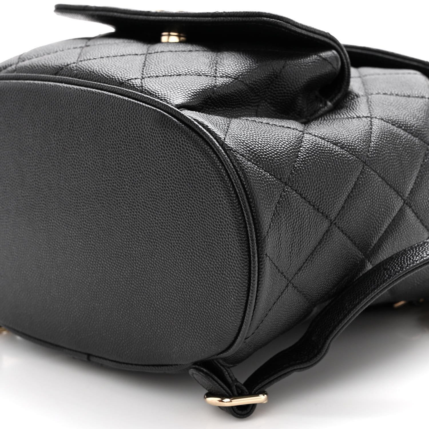 Chanel Lambskin Quilted Small Duma Drawstring Backpack Black 10 of 10