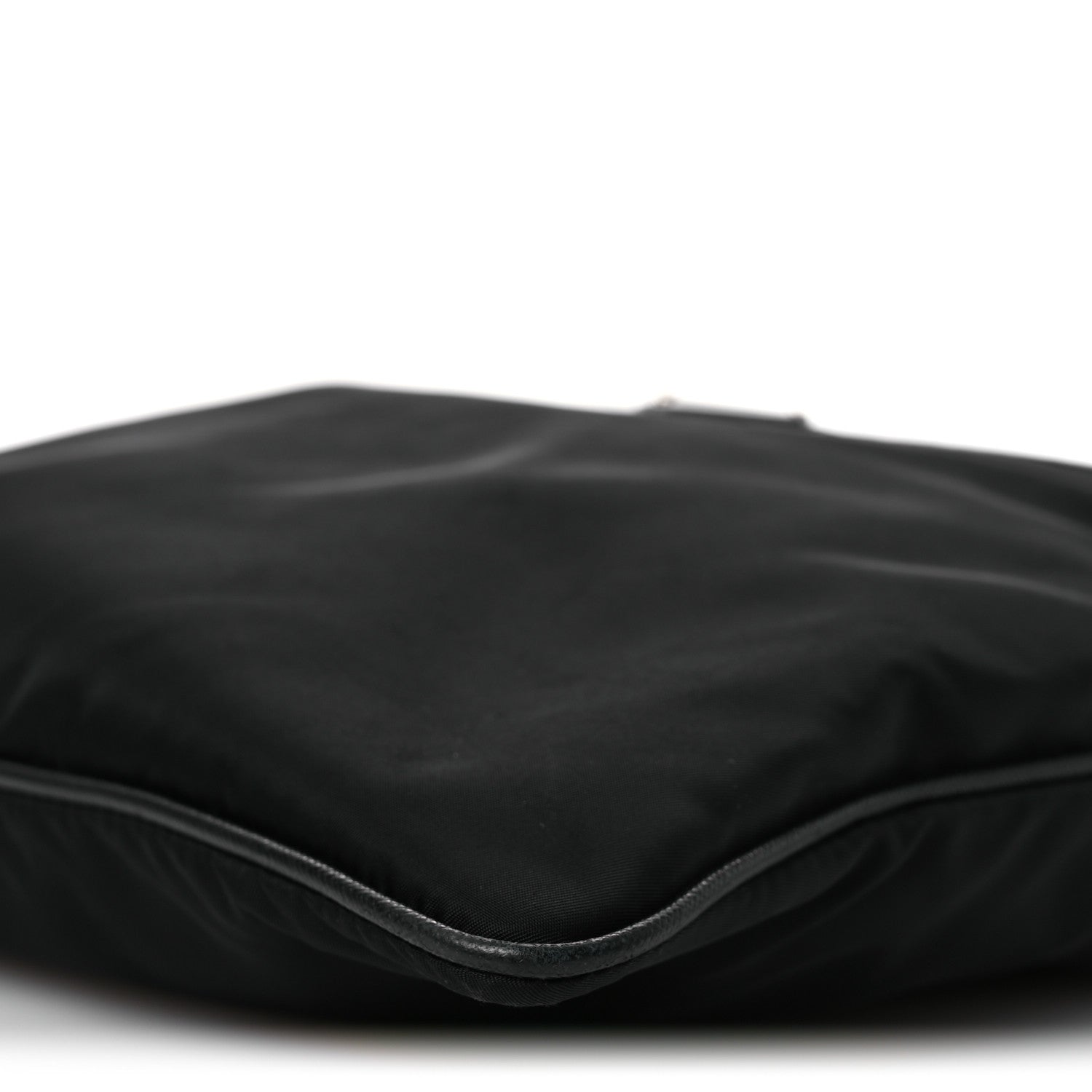 Prada Tessuto Nylon Saffiano Flat Messenger Bag Black 10 of 12