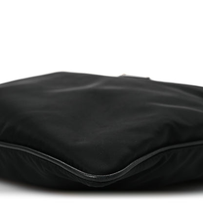 Prada Tessuto Nylon Saffiano Flat Messenger Bag Black 10 of 12
