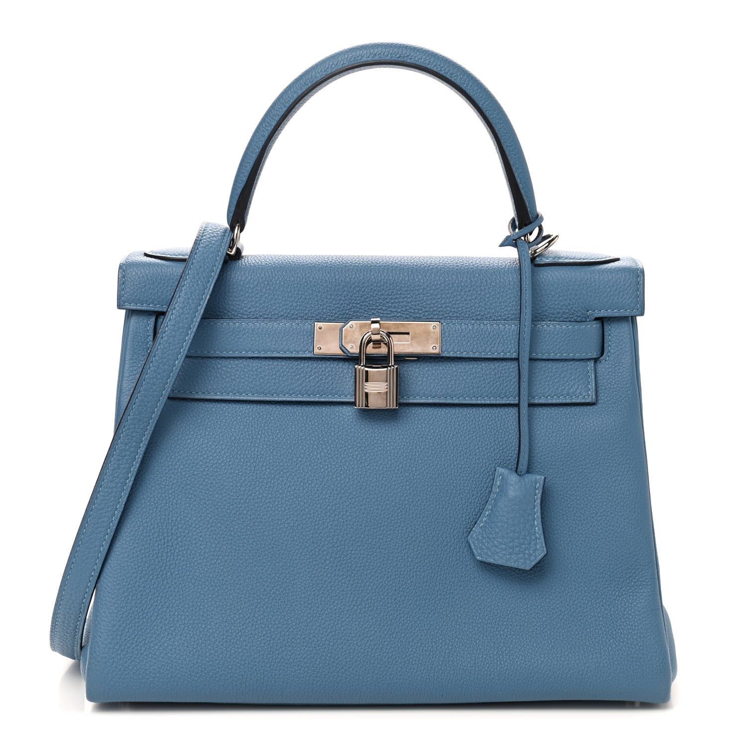 Hermes Togo Kelly Retourne 28 Azur 1 of 10