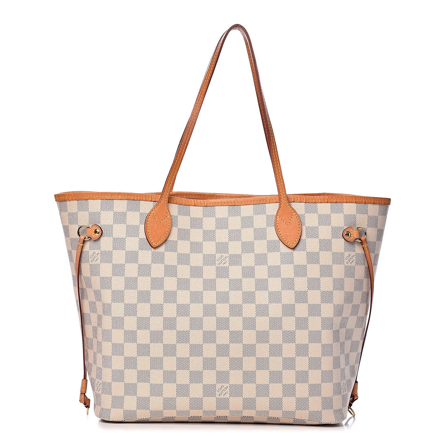 Louis Vuitton Damier Azur Neo Neverfull MM Rose Ballerine 1 of 17