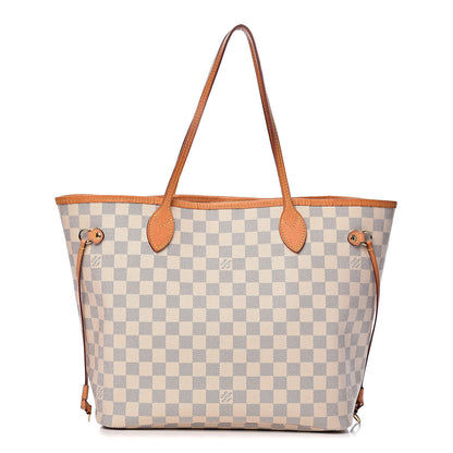 Louis Vuitton Damier Azur Neo Neverfull MM Rose Ballerine 1 of 17