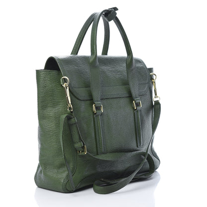 3.1 Phillip Lim 3.1 Textured Calfskin Medium Pashli Satchel Jade 3 of 16