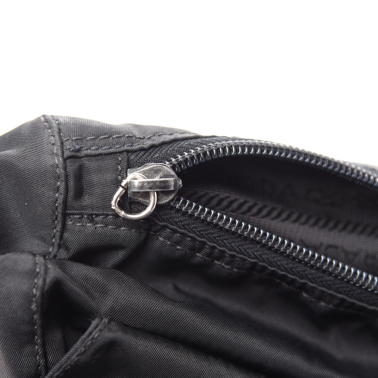 Nylon Vela Messenger Bag Black