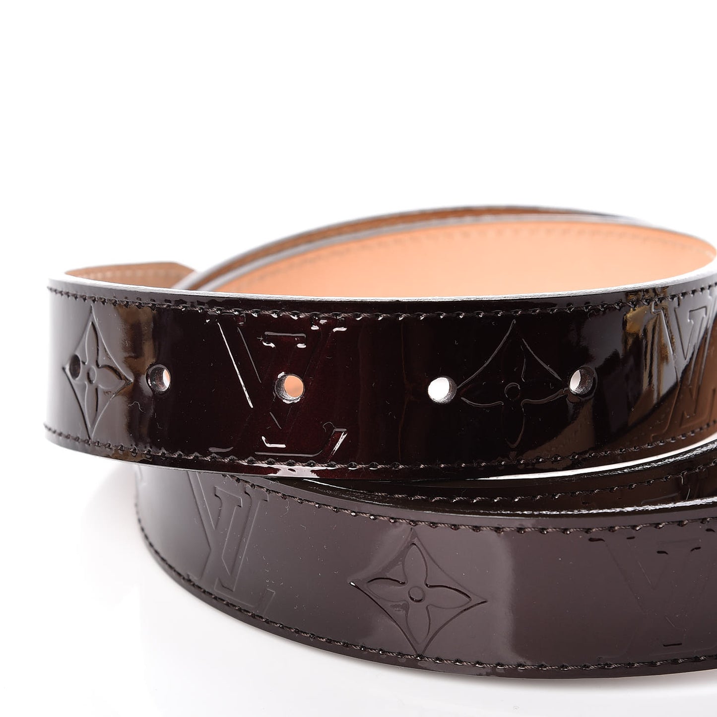 Vernis LV Frame Belt 90 36 Amarante