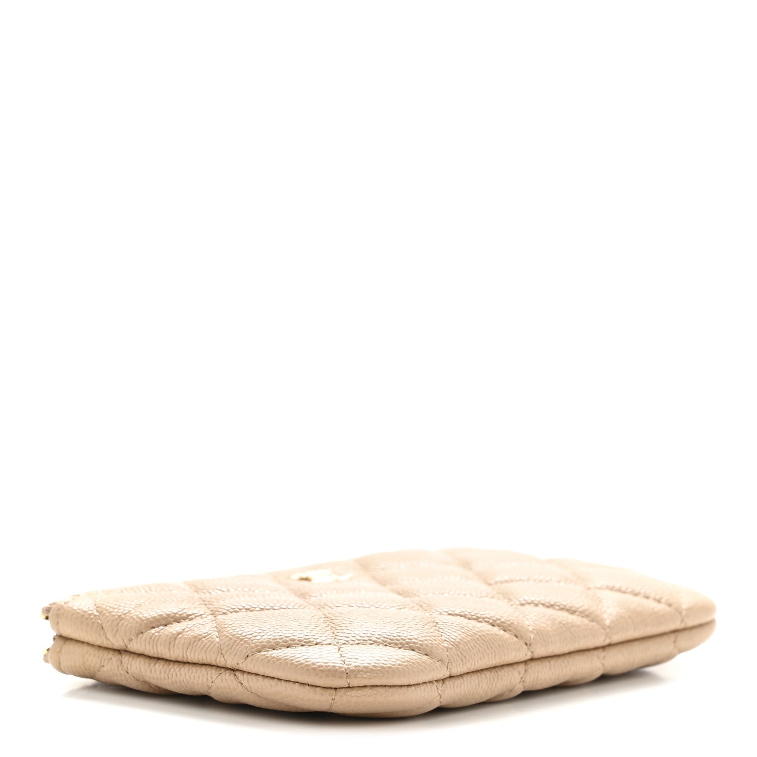 Chanel Caviar Quilted Small Cosmetic Case Beige 4 of 10