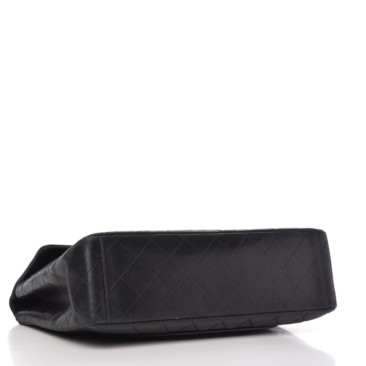 Chanel Lambskin Quilted XL Jumbo Single Flap Black 4 of 9