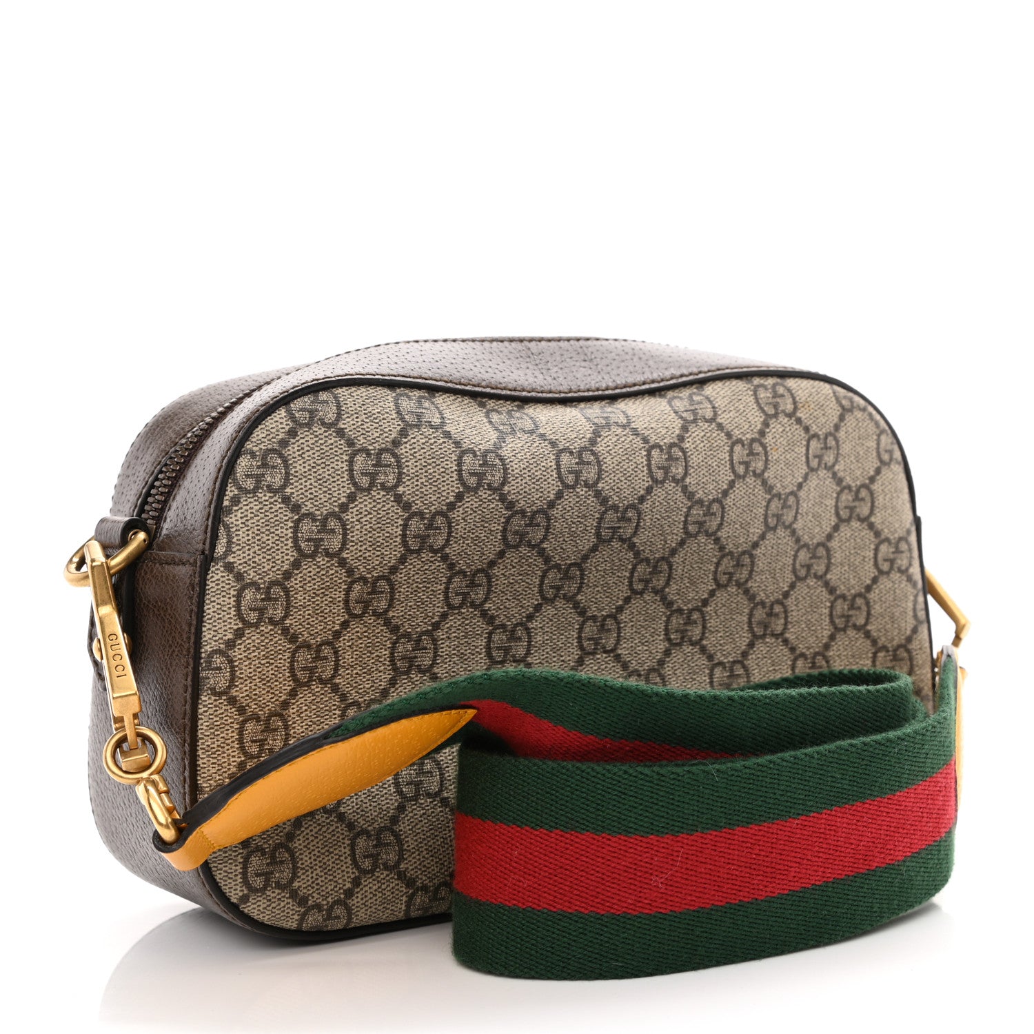 Gucci GG Supreme Monogram Web Neo Vintage Shoulder Bag Beige New Acero Crop 5 of 15