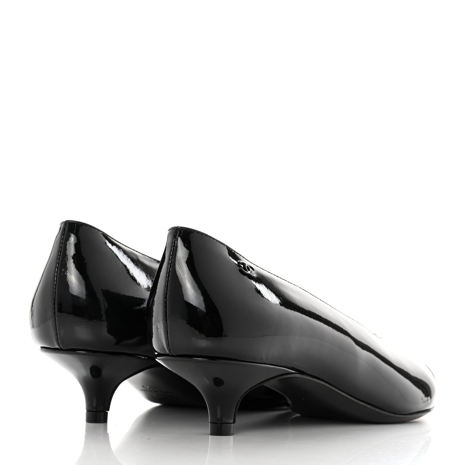 Chanel Patent Pumps 39.5 Black 4 of 9