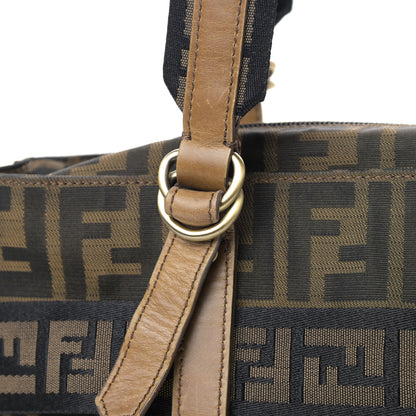 Fendi Zucca FF Top Handle Shoulder Bag Tobacco 10 of 16