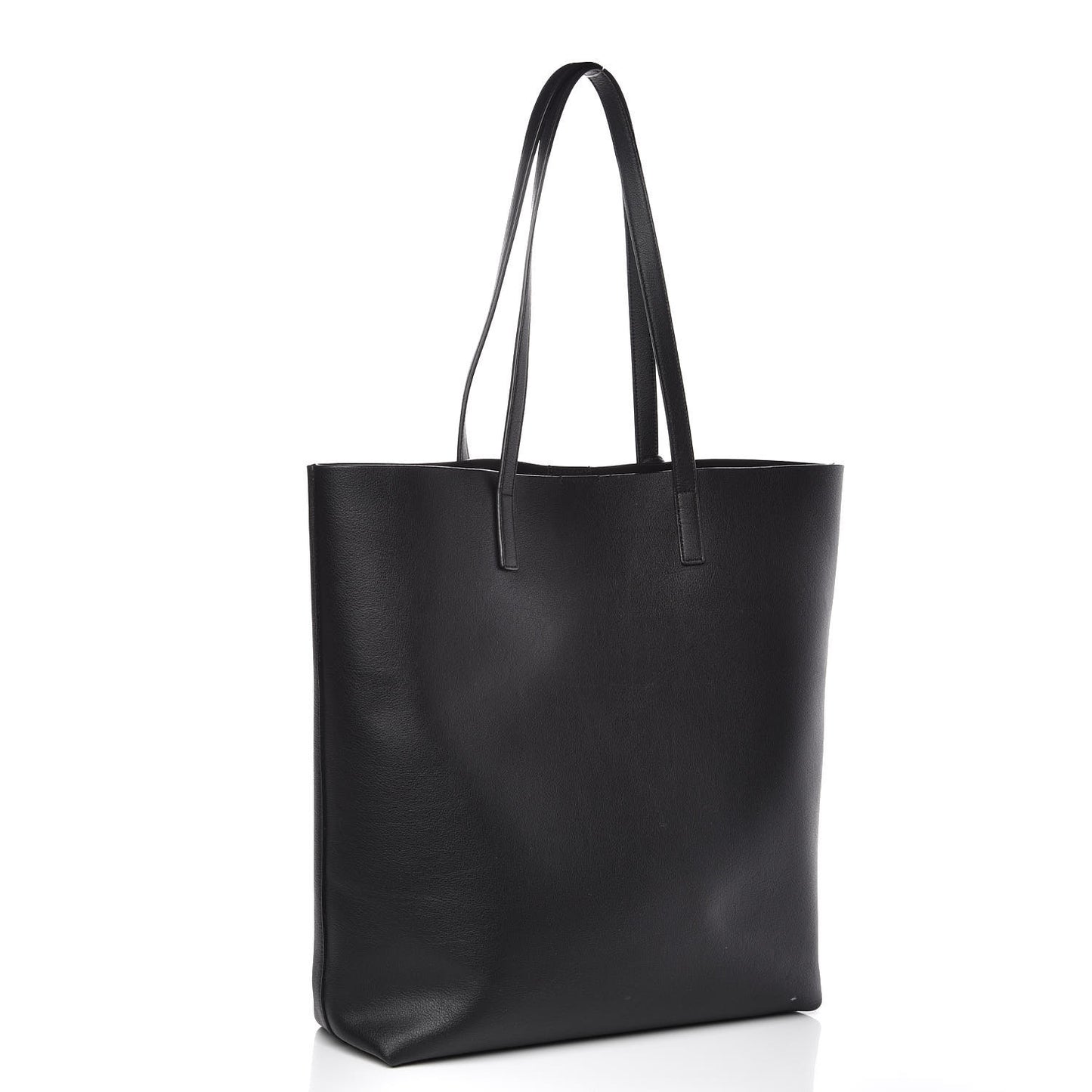 Calfskin Medium Shopping Tote Black