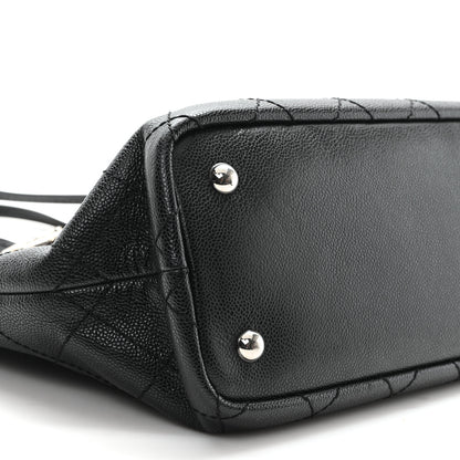 Chanel Grained Calfskin Shopping Fever Tote Black 10 of 11