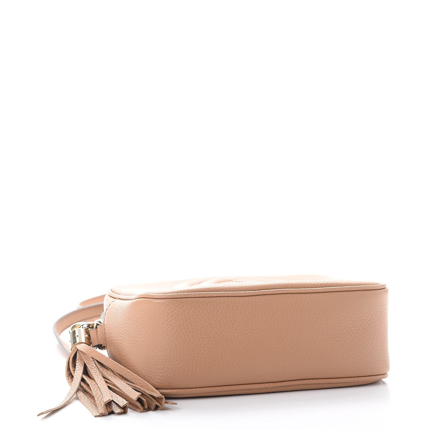 Pebbled Calfskin Small Soho Disco Bag Camelia