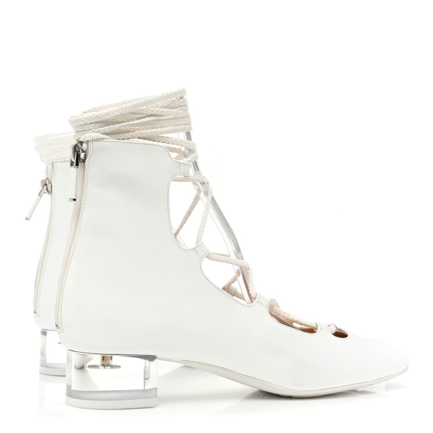 Christian Dior Patent Diorarty 30mm Pumps 39 White 4 of 9