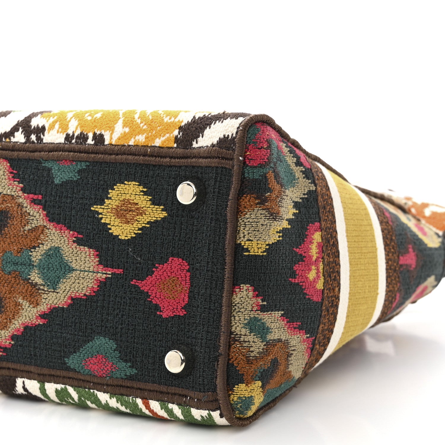 Christian Dior Canvas Embroidered Paisley Medium Lady D-Lite Multicolor 10 of 10