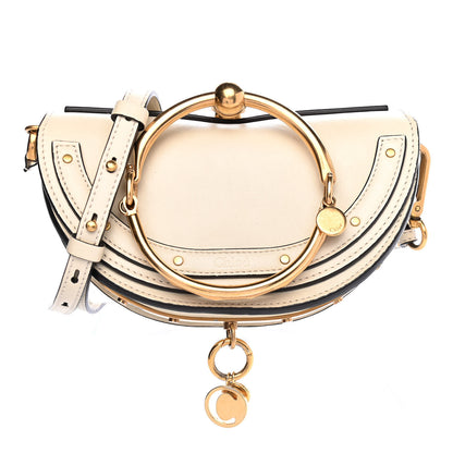 Chloe Calfskin Small Nile Bracelet Minaudiere Bag Off White 1 of 9