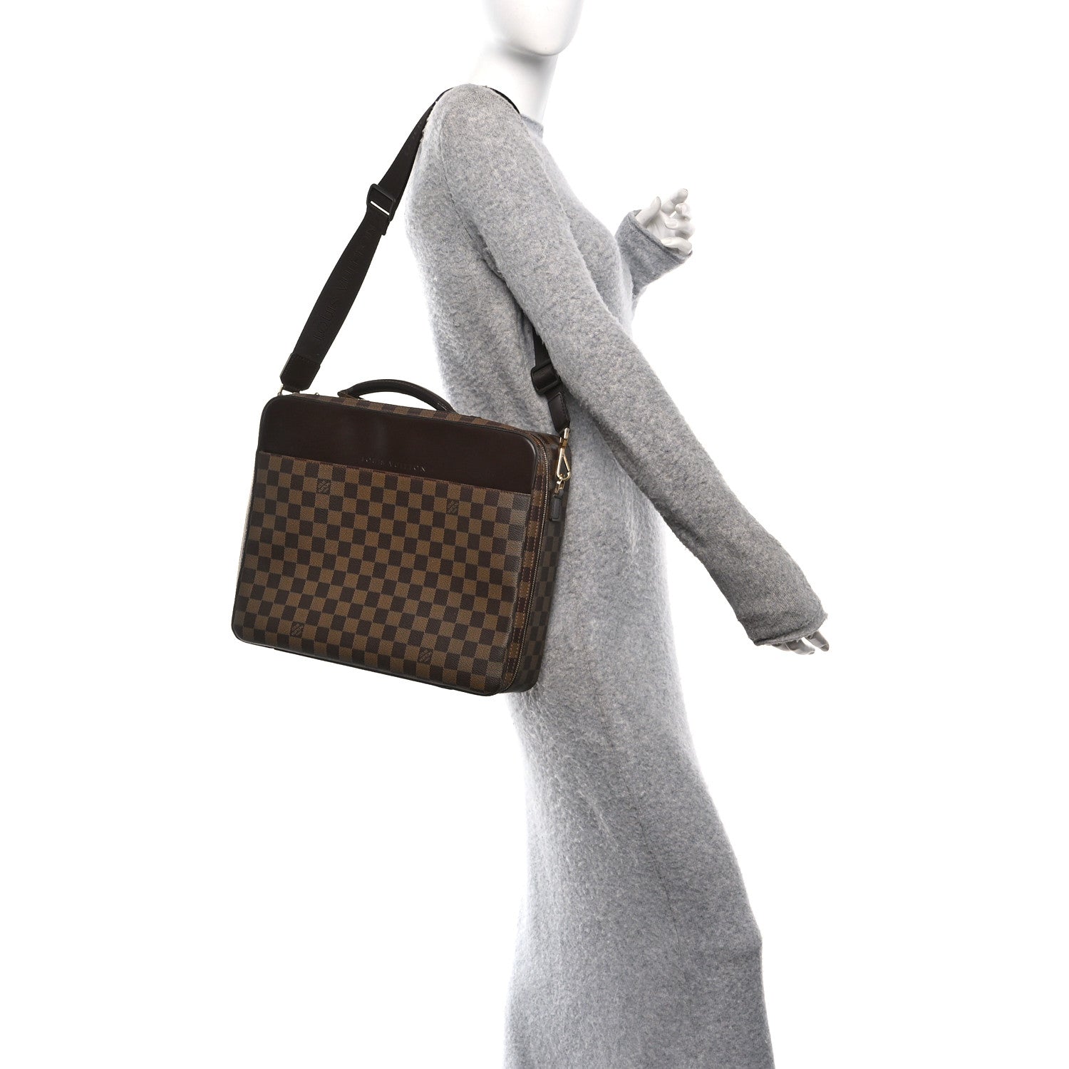 Louis Vuitton Damier Ebene Porte Ordinateur Sabana Computer Case 2 of 14