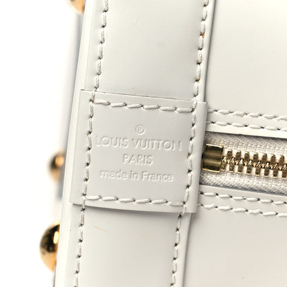 Louis Vuitton Smooth Calfskin Signature Alma PM White 6 of 8