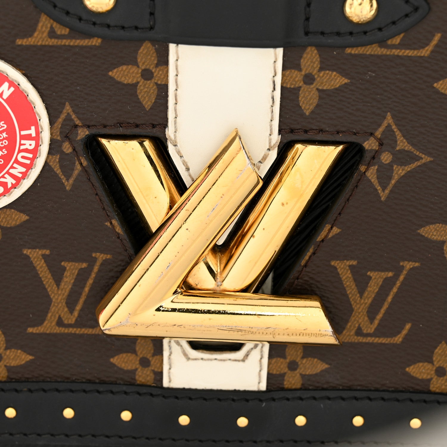 Louis Vuitton Epi Monogram Complice Trunks and Bags Twist Shoulder Bag MM Black 10 of 10