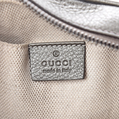 Gucci Metallic Pebbled Calfskin Small Soho Disco Bag Sasso 6 of 7