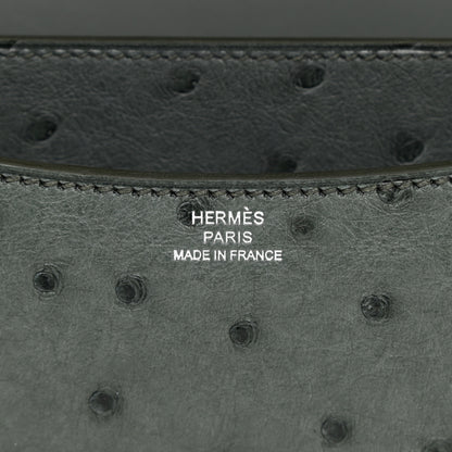 Hermes Ostrich Constance 18 Graphite 6 of 11