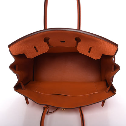 Hermes Togo Birkin 35 Orange 15 of 34