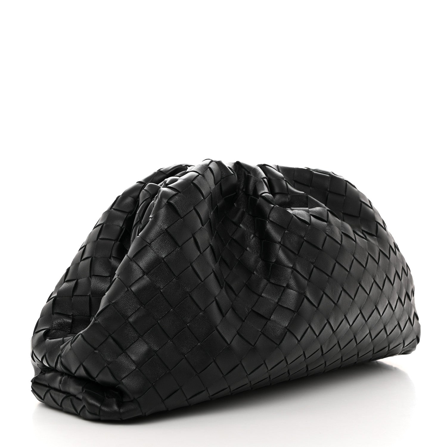 Bottega Veneta Nappa Maxi Intrecciato The Pouch Oversized Clutch Black 3 of 7