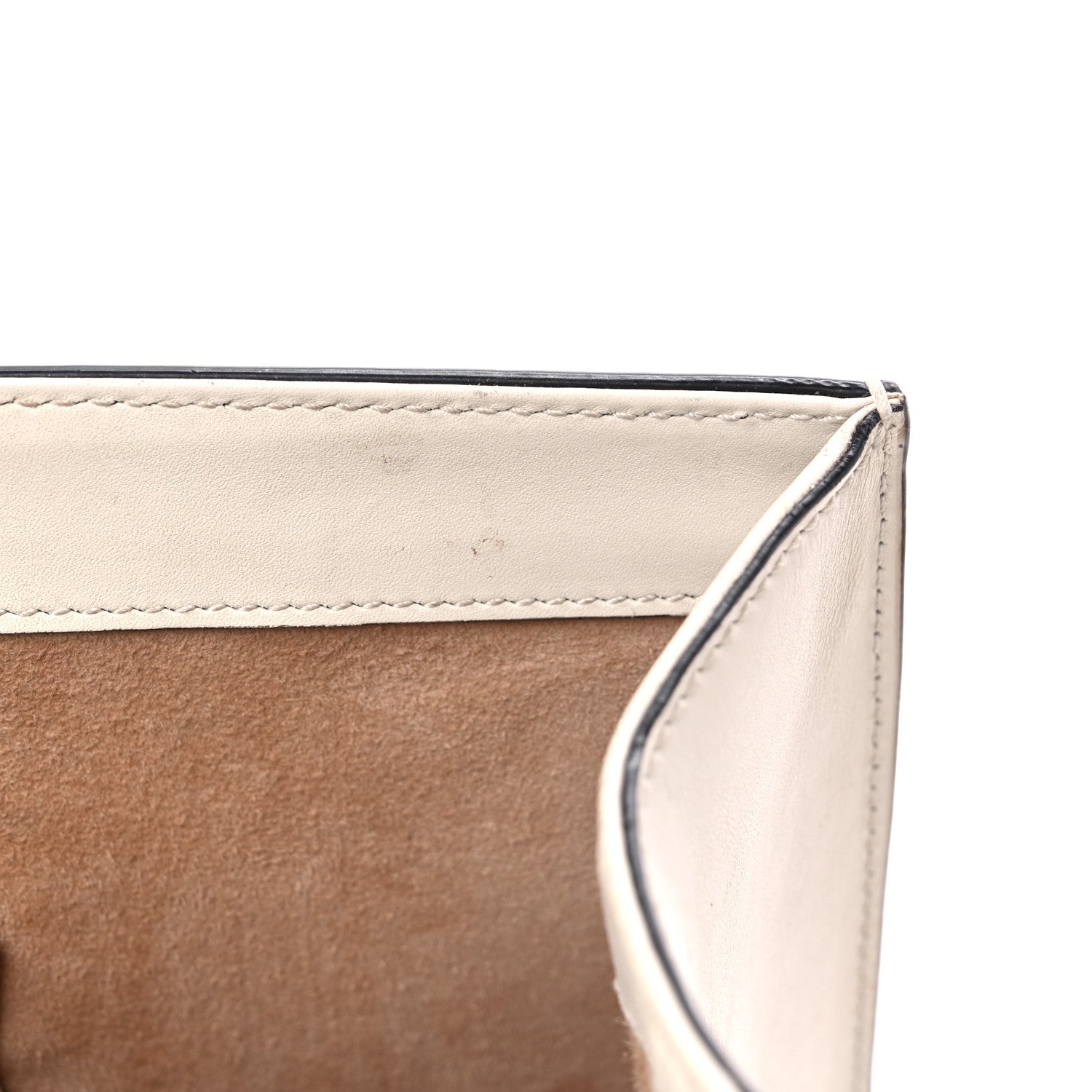 Gucci Calfskin Embroidered Medium Sylvie Top Handle Bag White 16 of 24