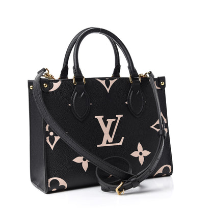 Louis Vuitton Empreinte Monogram Giant Onthego PM Black Beige 3 of 10