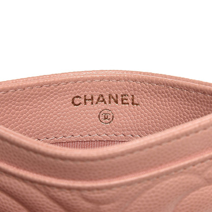 Chanel Caviar Camellia Embossed Card Holder Pink 7 of 8