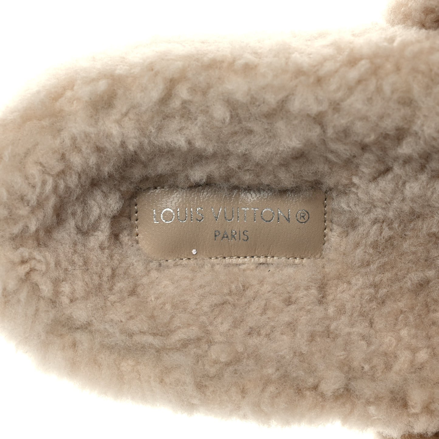 Shearling Paseo Flat Comfort Mule 37 Beige
