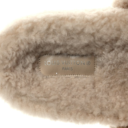 Louis Vuitton Shearling Paseo Flat Comfort Mule 37 Beige 7 of 7