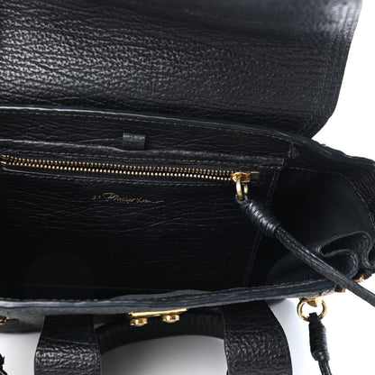 3.1 Phillip Lim Textured Calfskin Mini Pashli Satchel Black 5 of 9