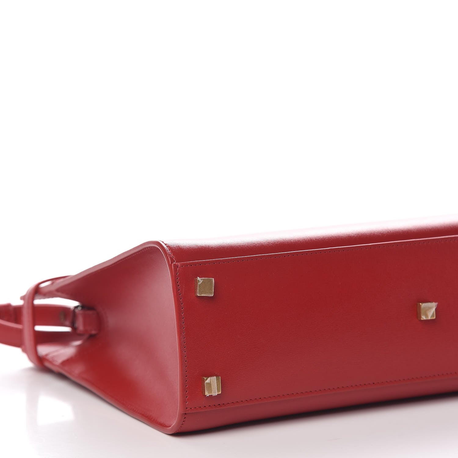 Saint Laurent Calfskin Small Manhattan Shopper Tote Red 10 of 12