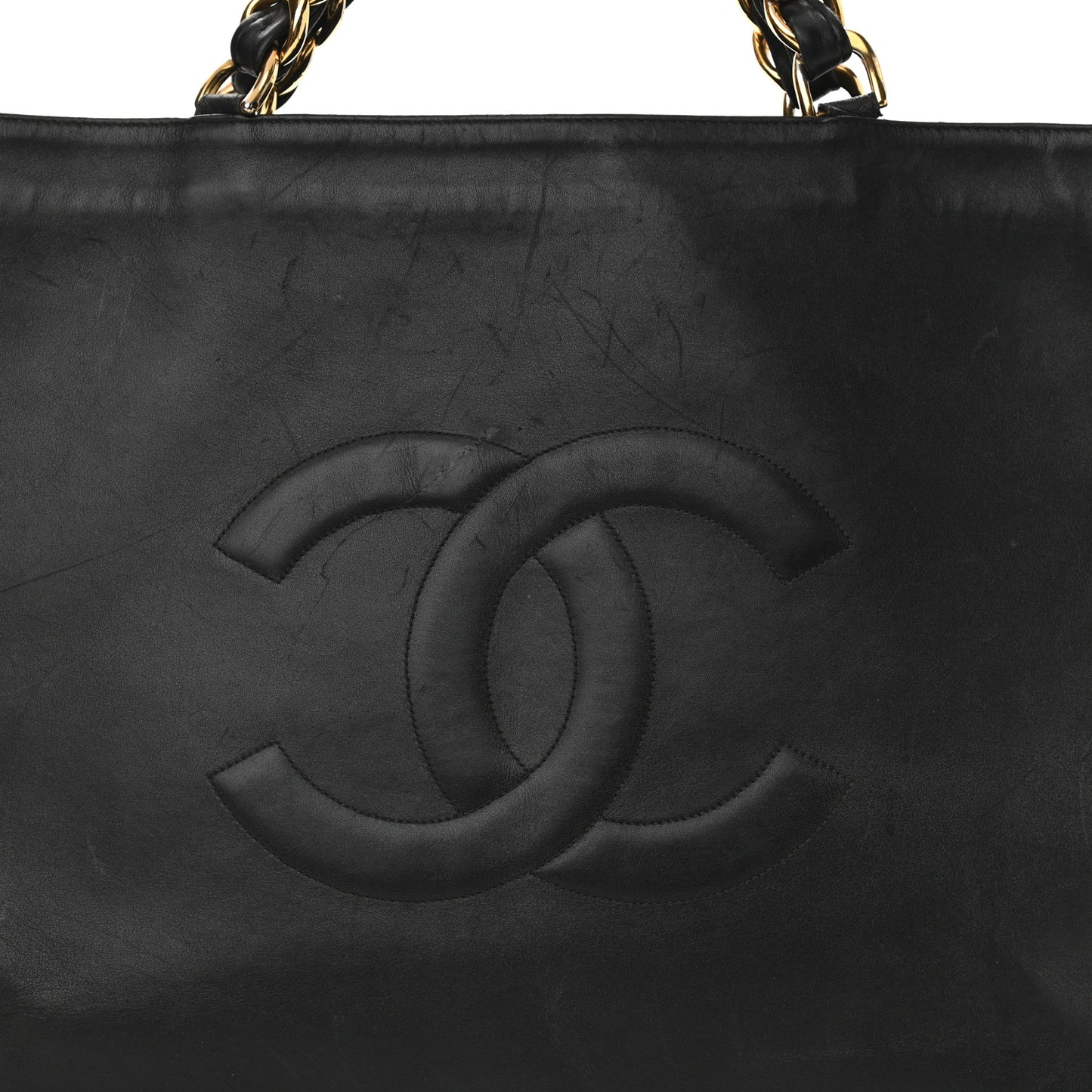 Calfskin CC Tote Black