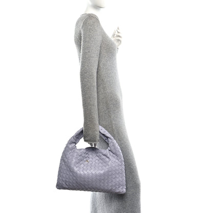 Bottega Veneta Calfskin Intrecciato Small Hop Oyster Lilac 2 of 10