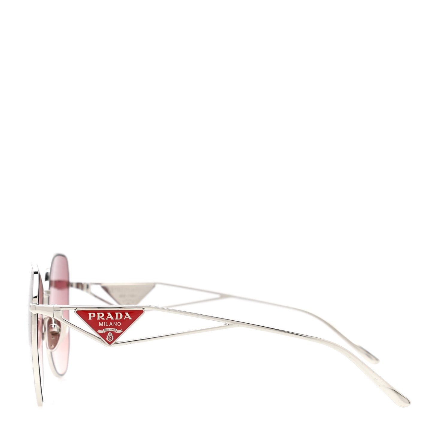 Metal Symbole Triangle Logo Sunglasses SPR57Y Silver