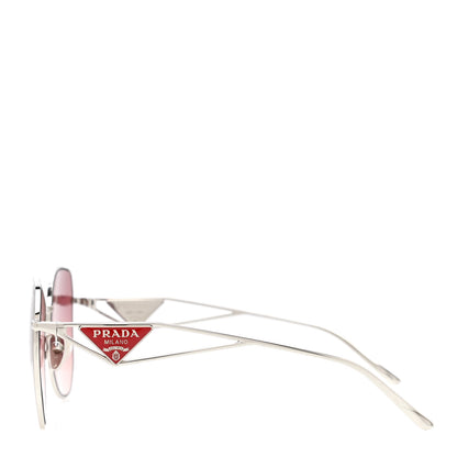Prada Metal Symbole Triangle Logo Sunglasses SPR57Y Silver 3 of 7