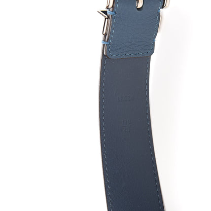 Louis Vuitton Taurillon 35mm Pont Neuf Belt 100 40 Blue 6 of 6