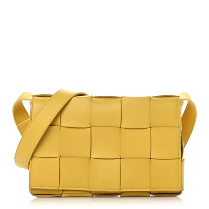 Bottega Veneta Lambskin Maxi Intrecciato Cassette Crossbody Bag Buttercup 1 of 9